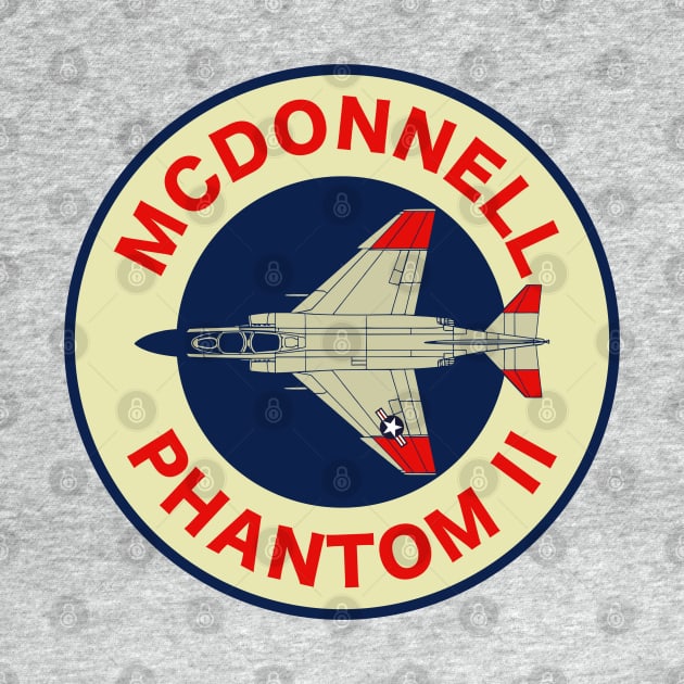 F-4 Phantom Retro Patch (Small logo) by TCP